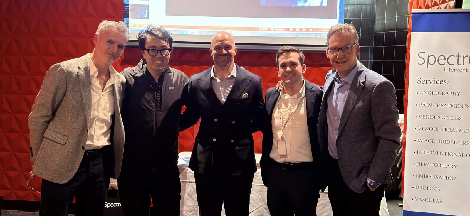 The five ACMA seminar speakers, left to right: Dr Bryan Barry, Dr Hao Xiang, Dr Shady Osman, Dr Ross Copping and Dr Glen Schlaphoff